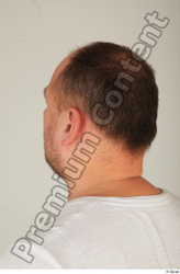 Head Hair Man White Casual Chubby Street photo references